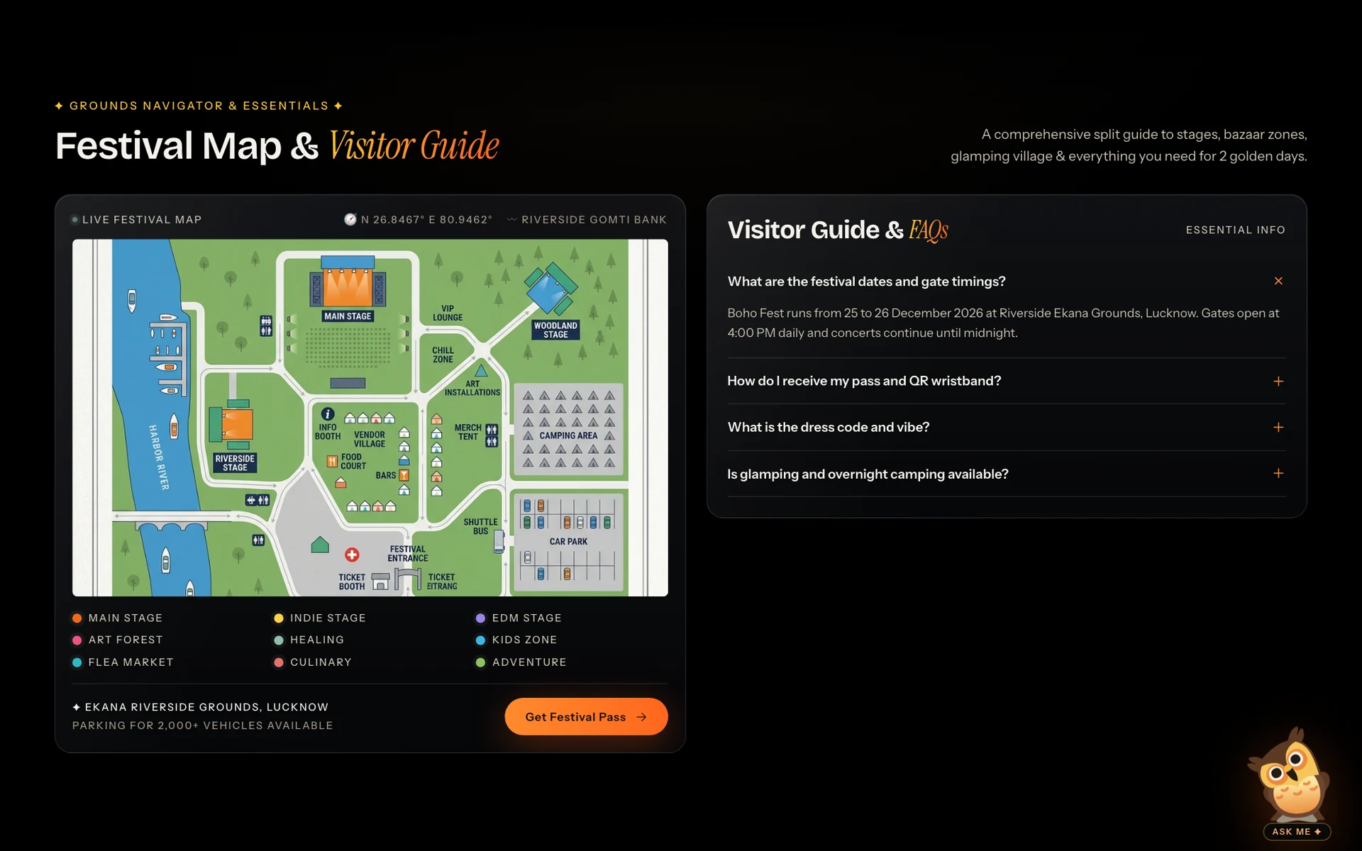 Grounds map & visitor guide