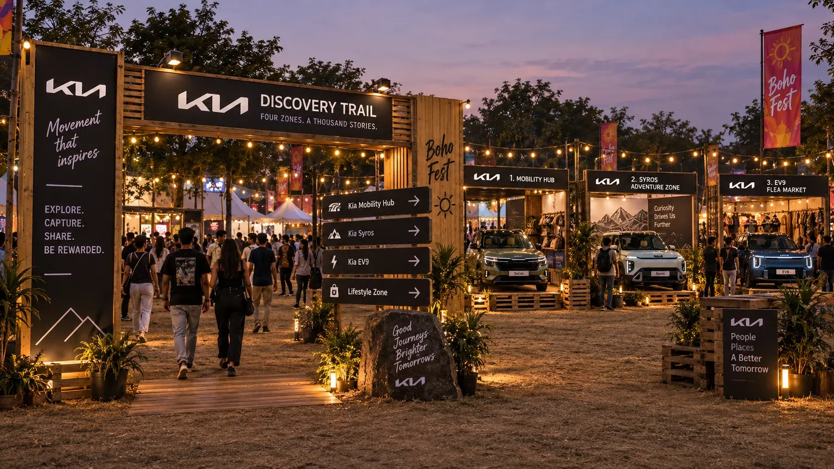 Boho Fest venue & zones