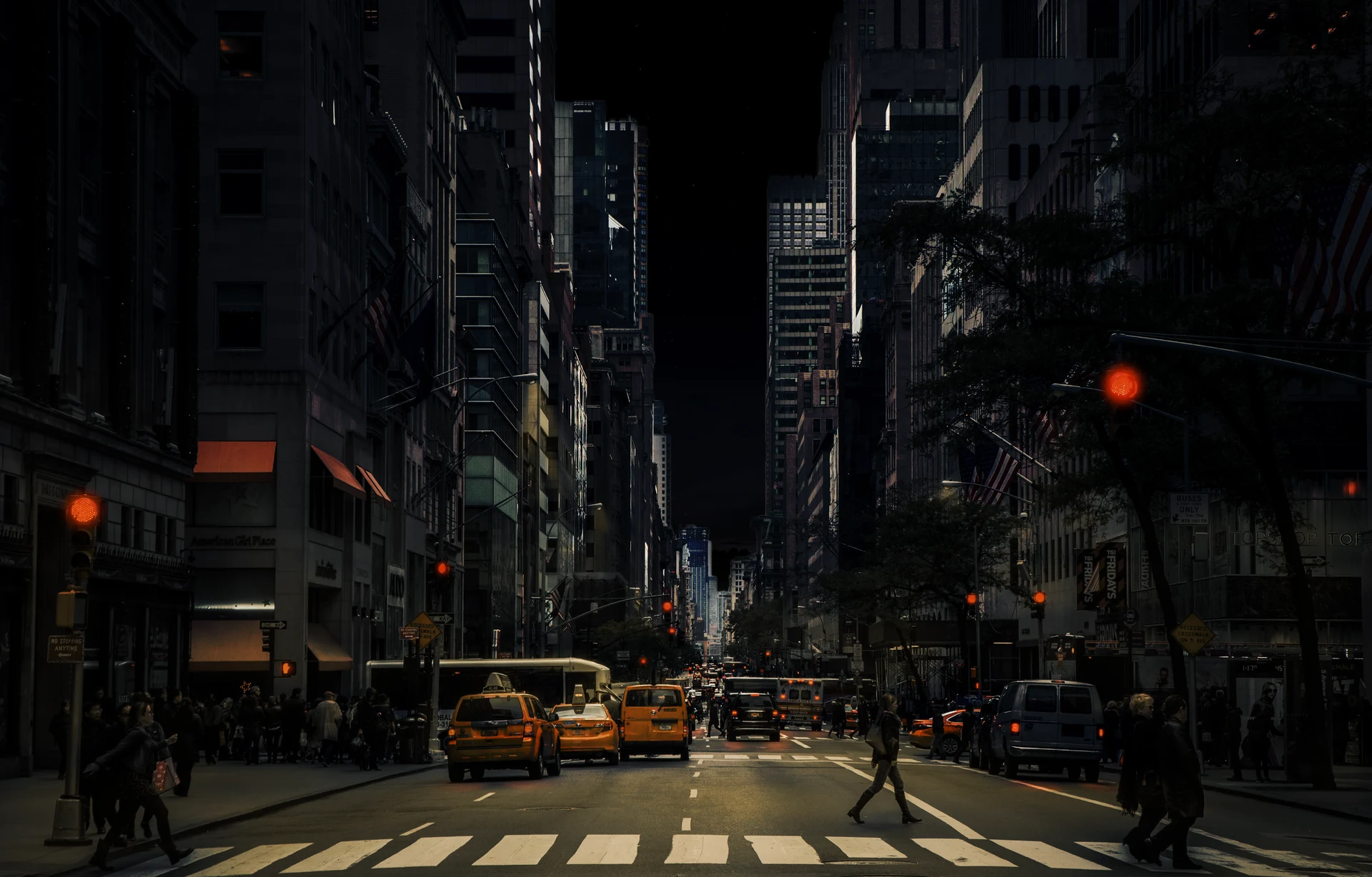 Day to night — before