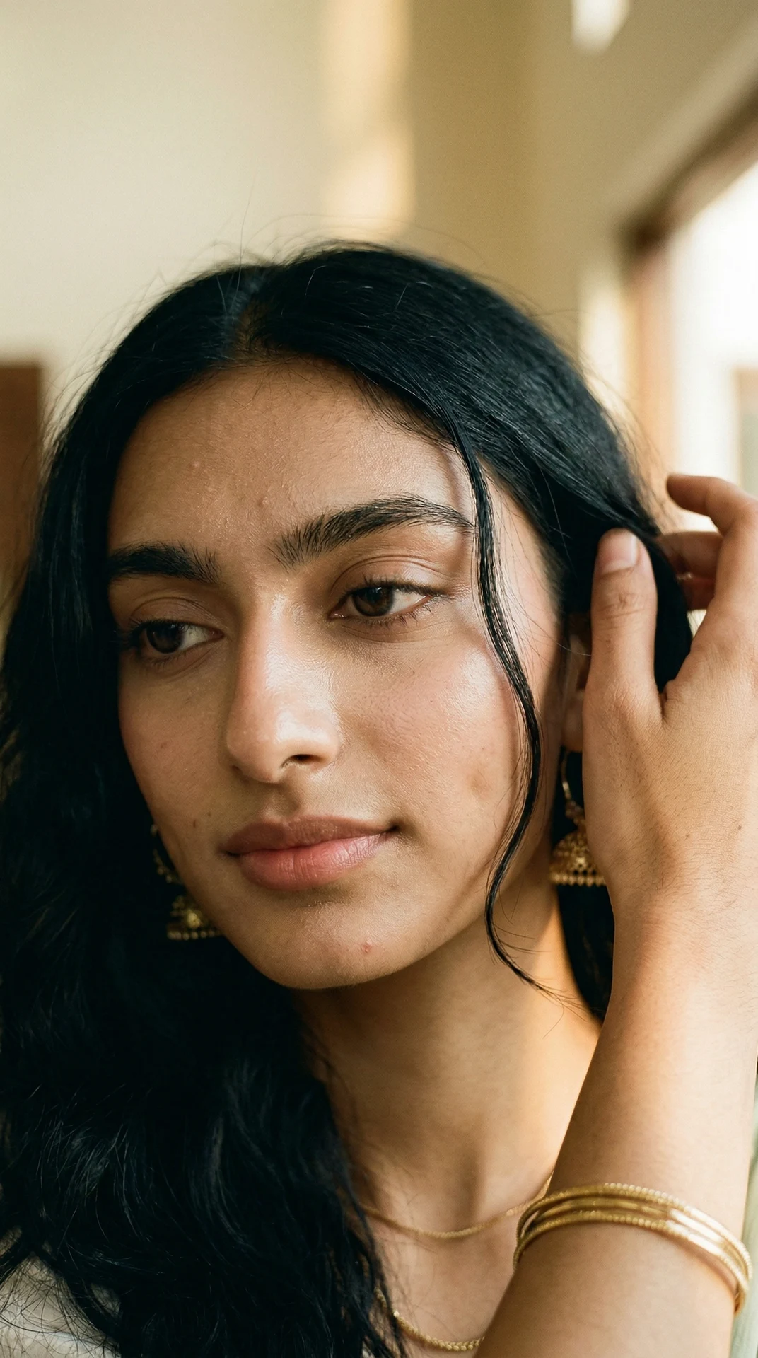 Close-up — golden light