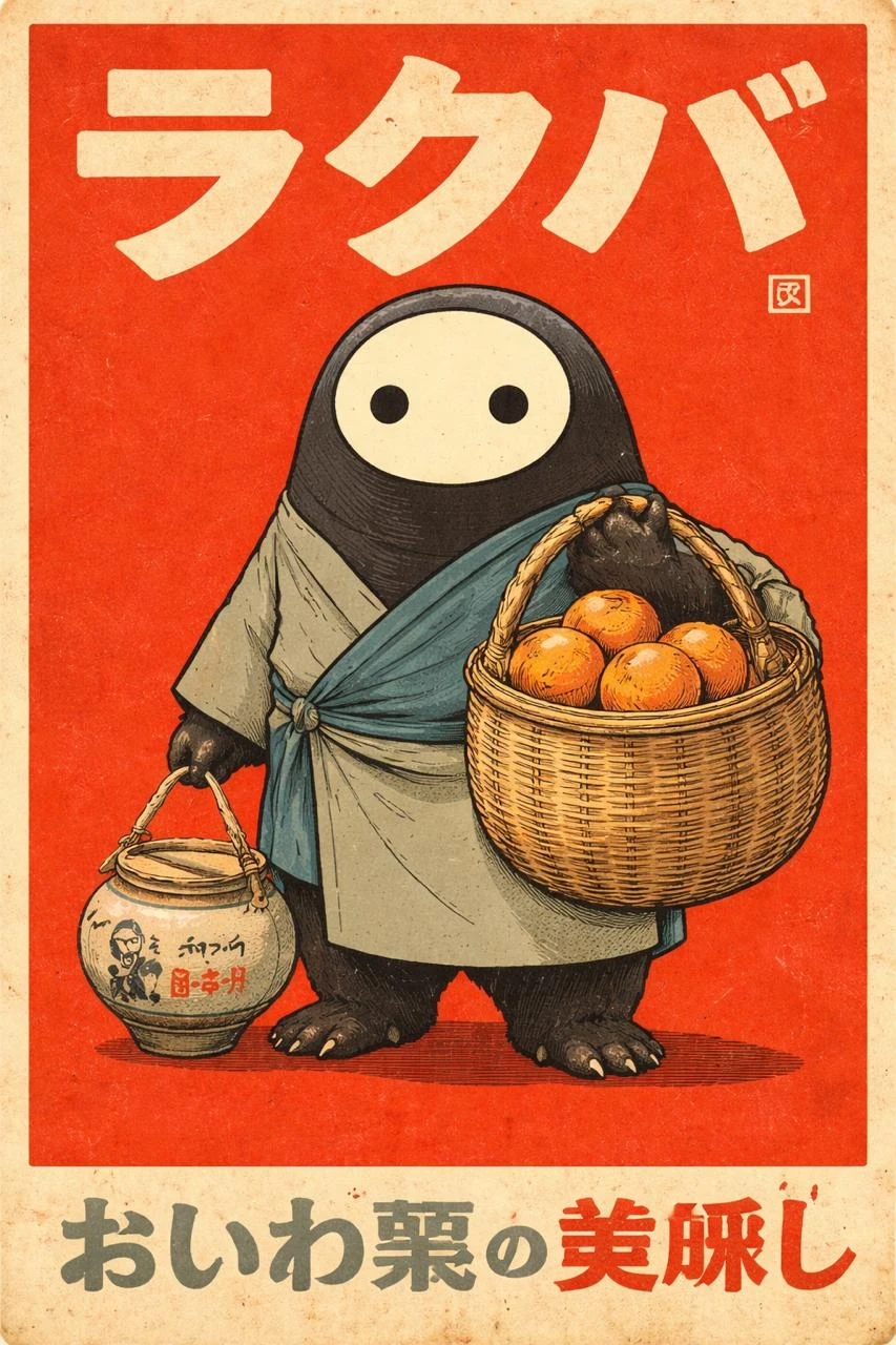 Orange vendor — poster