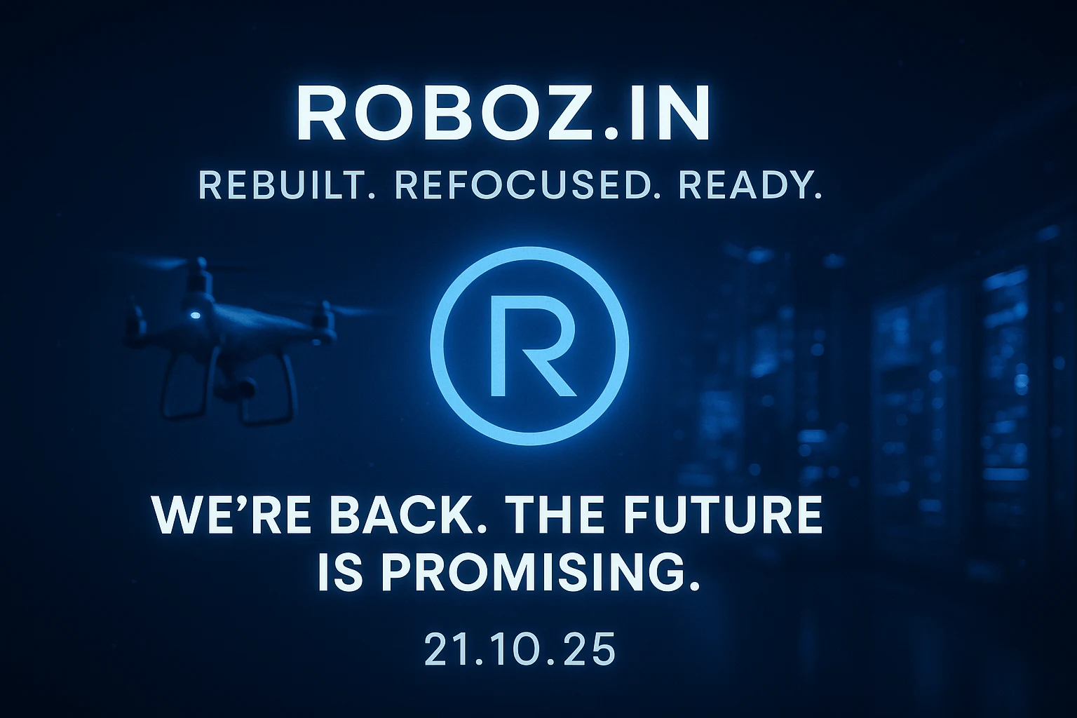 Relaunch announcement — rebuilt, refocused, ready