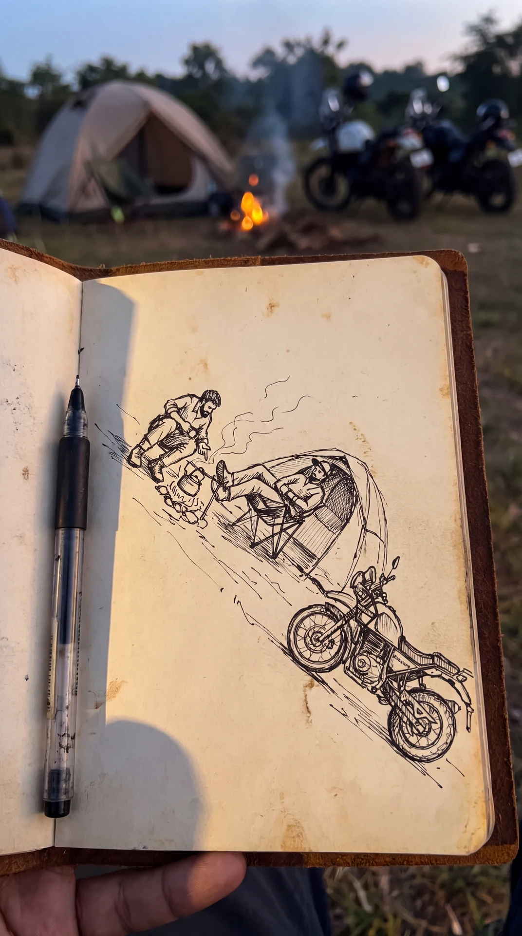 ADV GT — the explorer’s journal that anchors the narrative