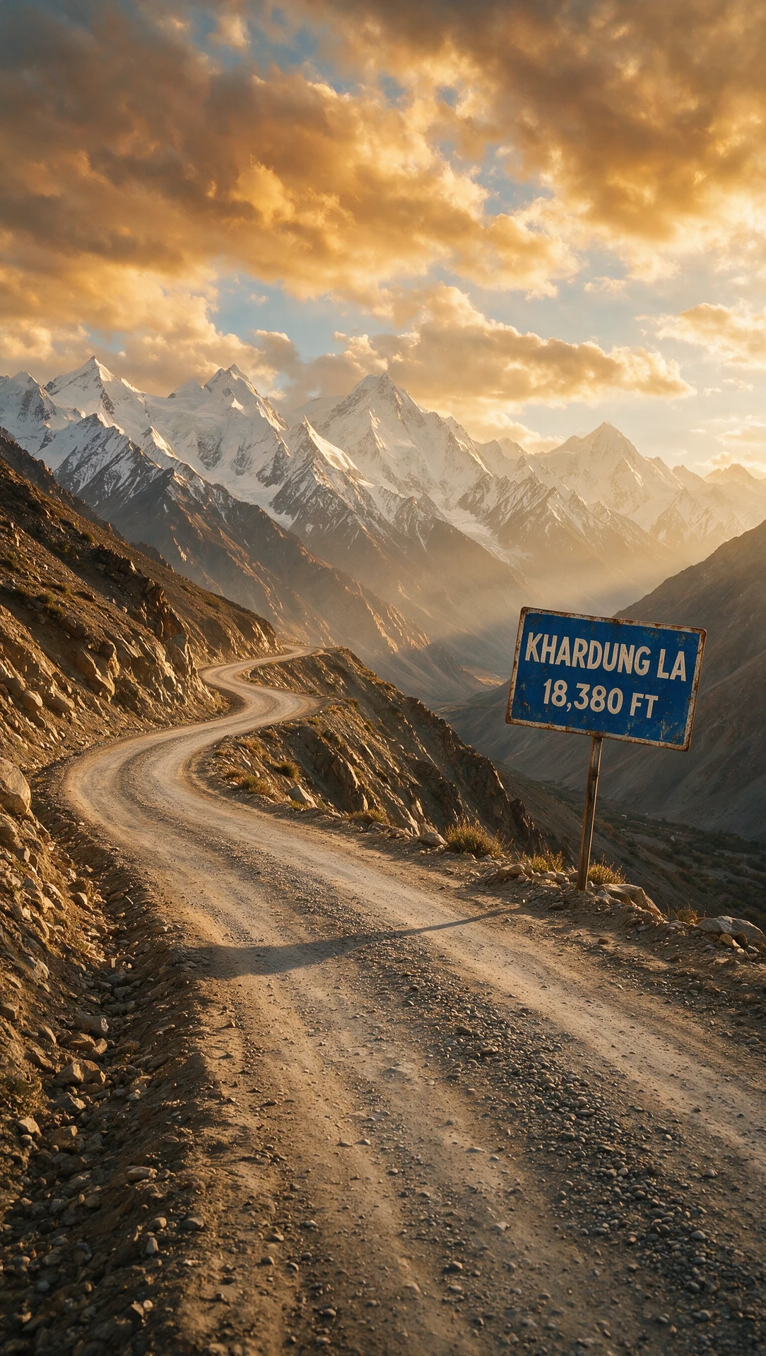 Ordinance Camo — mountain pass at sunrise