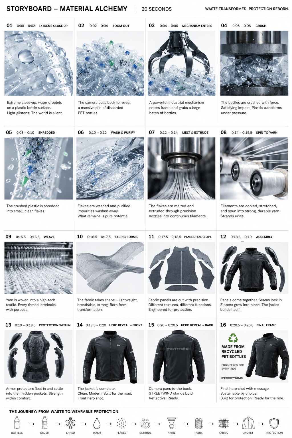 Streetwind — the recycled-materials story, boarded