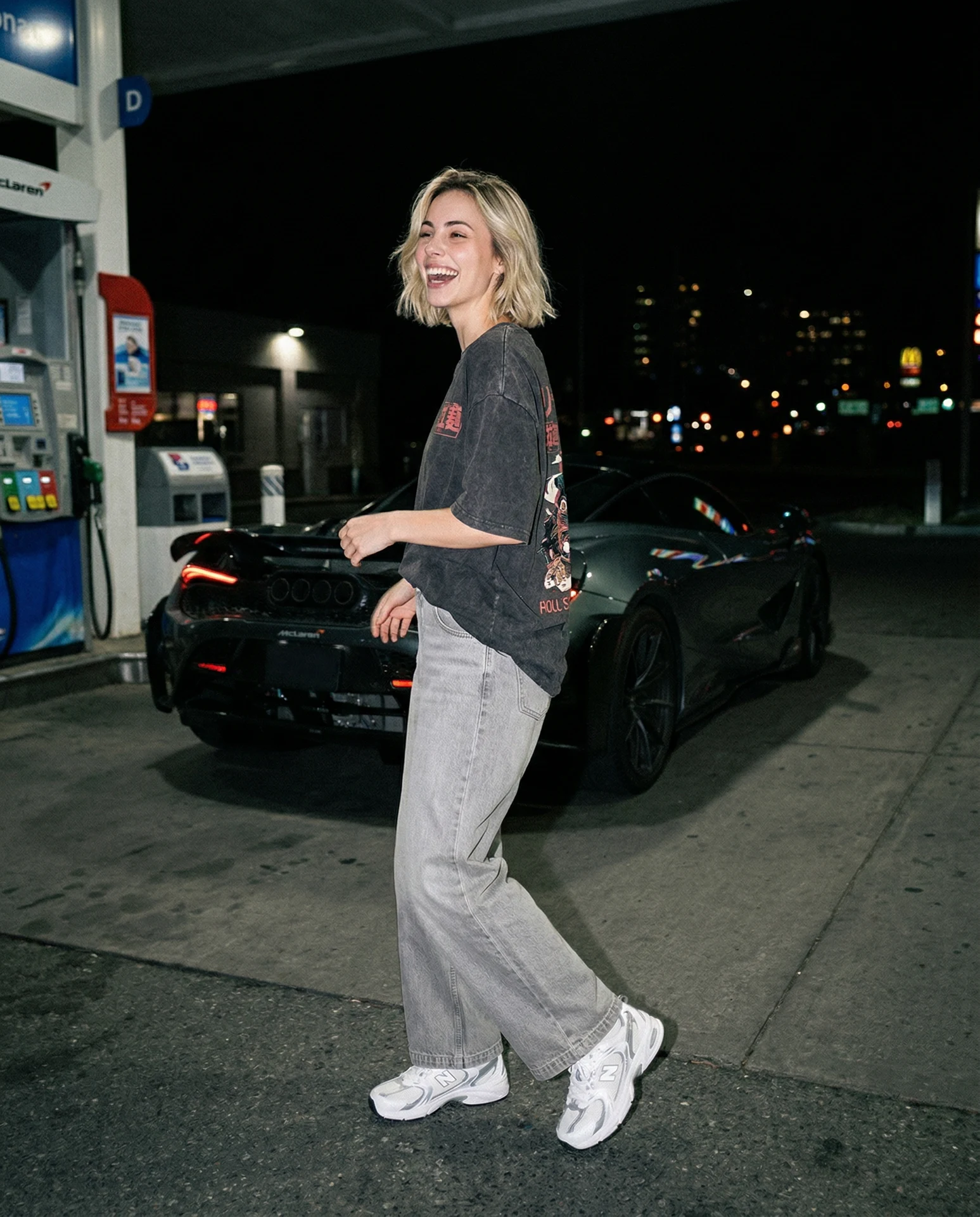 Night street walk